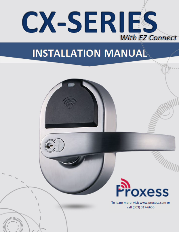 CX Series Cylindrical Installation Instructions